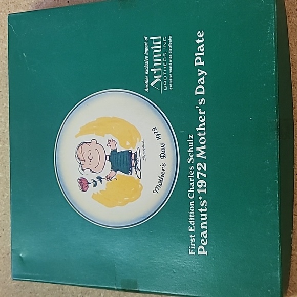 VINTAGE PEANUTS MOTHERS DAY PLATE LINUS - Picture 5 of 5